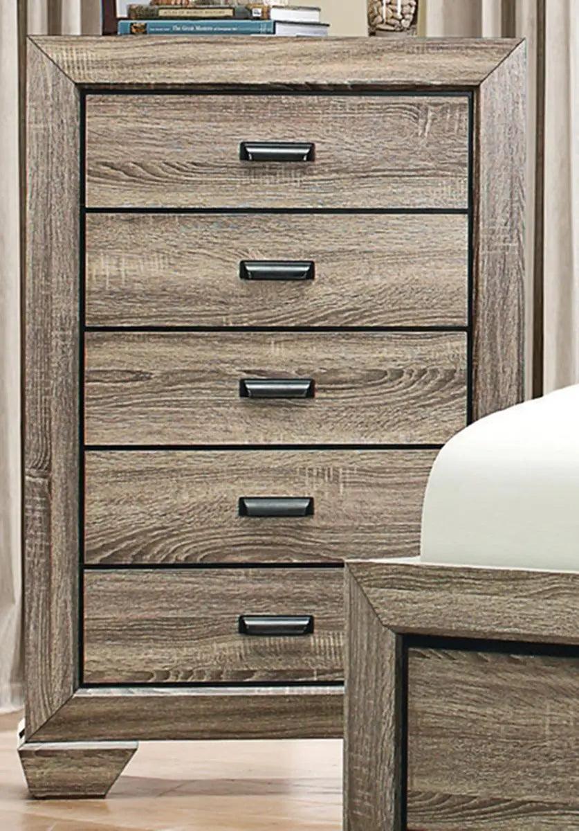 Homelegance Beechnut 5 Drawer Chest In Natural 1904-9 - ATL FURNITURE