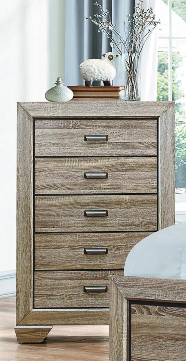 Homelegance Beechnut 5 Drawer Chest In Natural 1904-9 - ATL FURNITURE