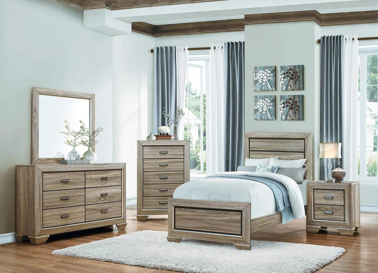 Homelegance Beechnut 5 Drawer Chest In Natural 1904-9 - ATL FURNITURE