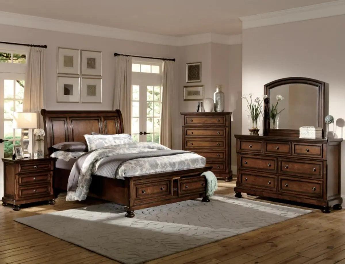 Homelegance Cumberland Chest In Brown Cherry 2159-9 - ATL FURNITURE