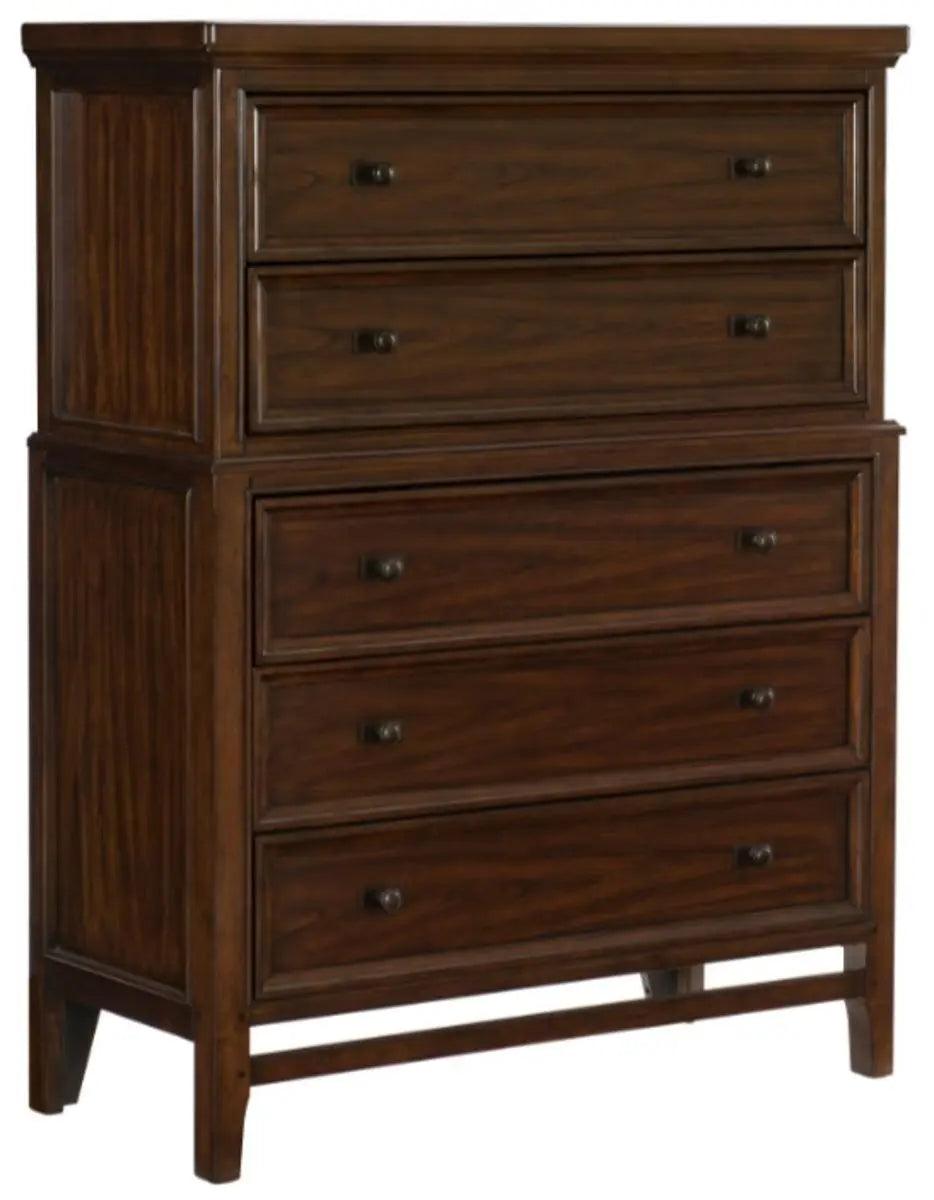 Homelegance Frazier Chest In Dark Cherry 1649-9 - ATL FURNITURE