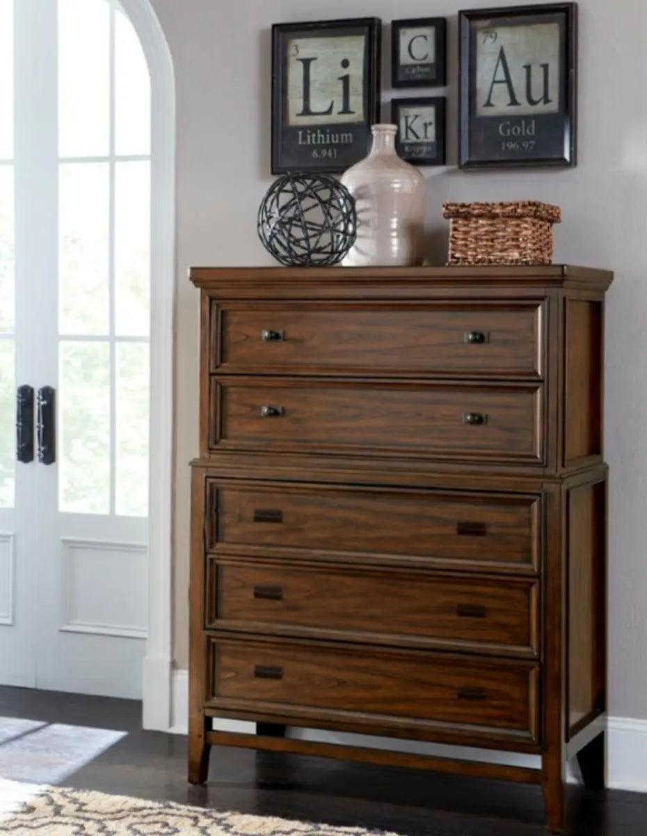 Homelegance Frazier Chest In Dark Cherry 1649-9 - ATL FURNITURE