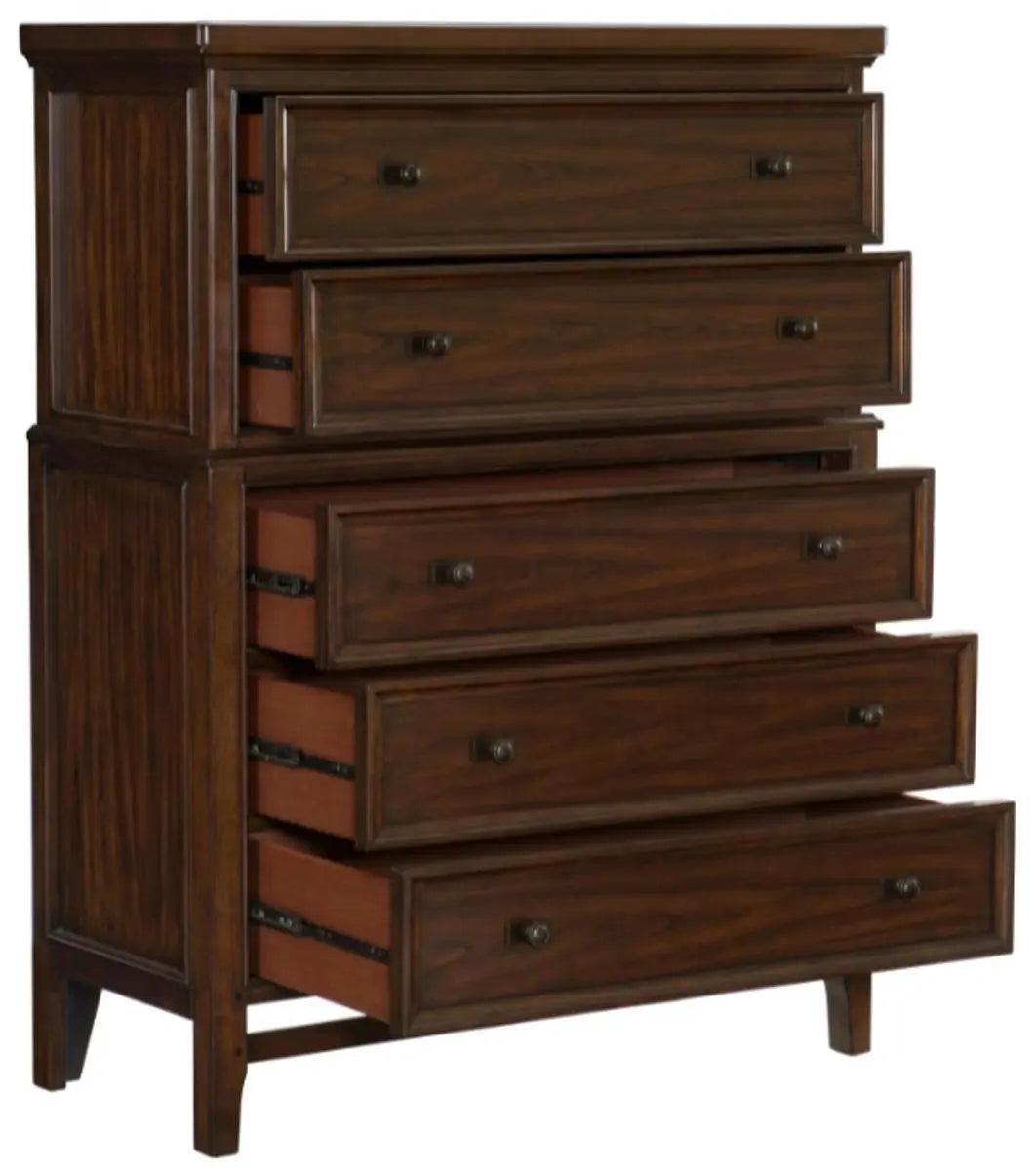 Homelegance Frazier Chest In Dark Cherry 1649-9 - ATL FURNITURE