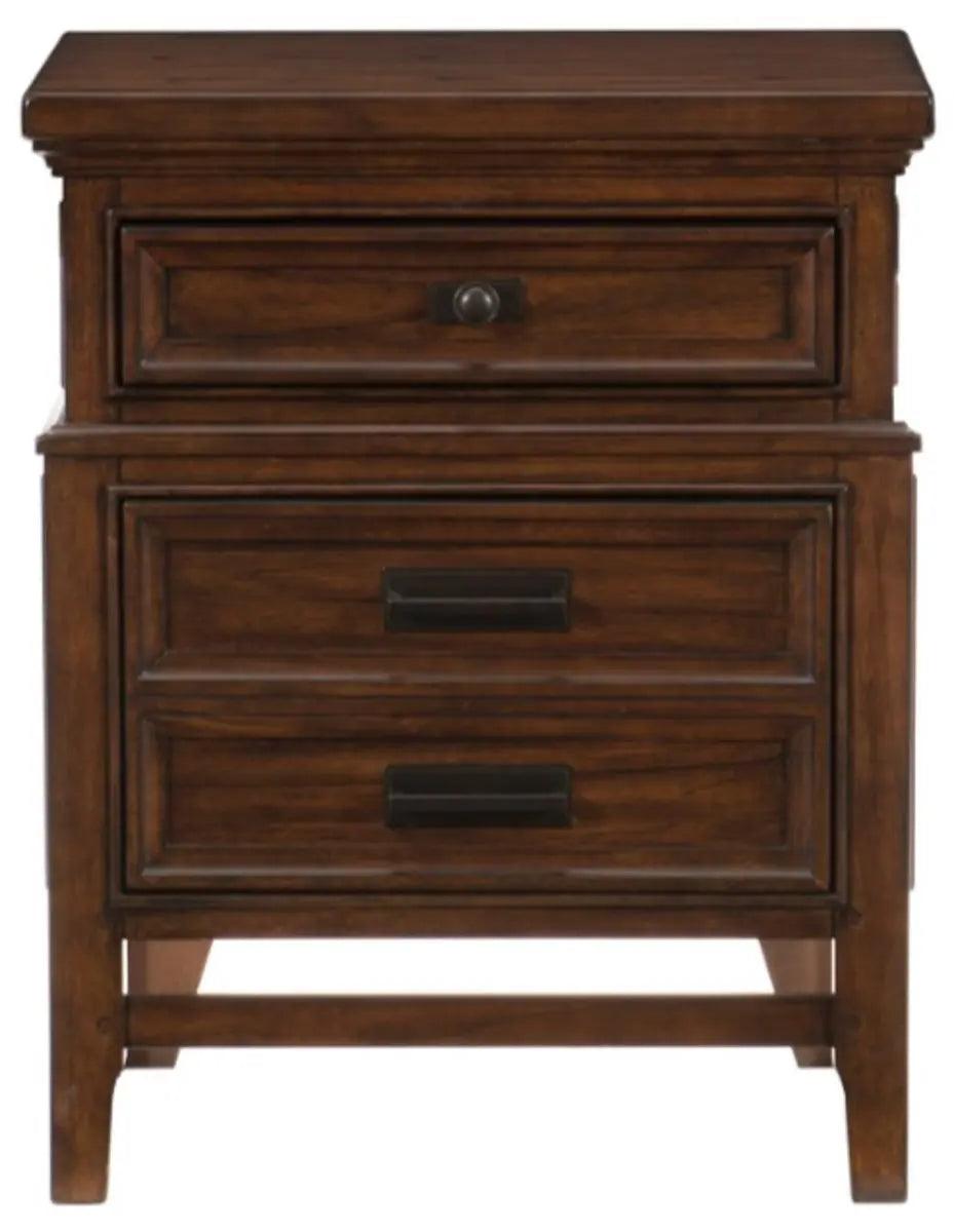 Homelegance Frazier Nightstand In Dark Cherry 1649-4 - ATL FURNITURE