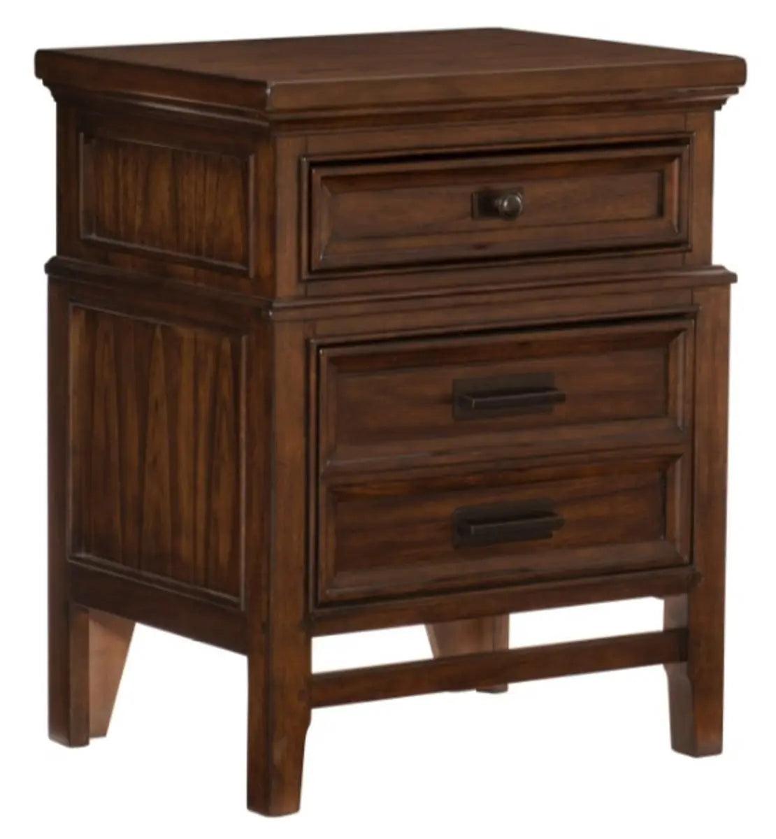 Homelegance Frazier Nightstand In Dark Cherry 1649-4 - ATL FURNITURE