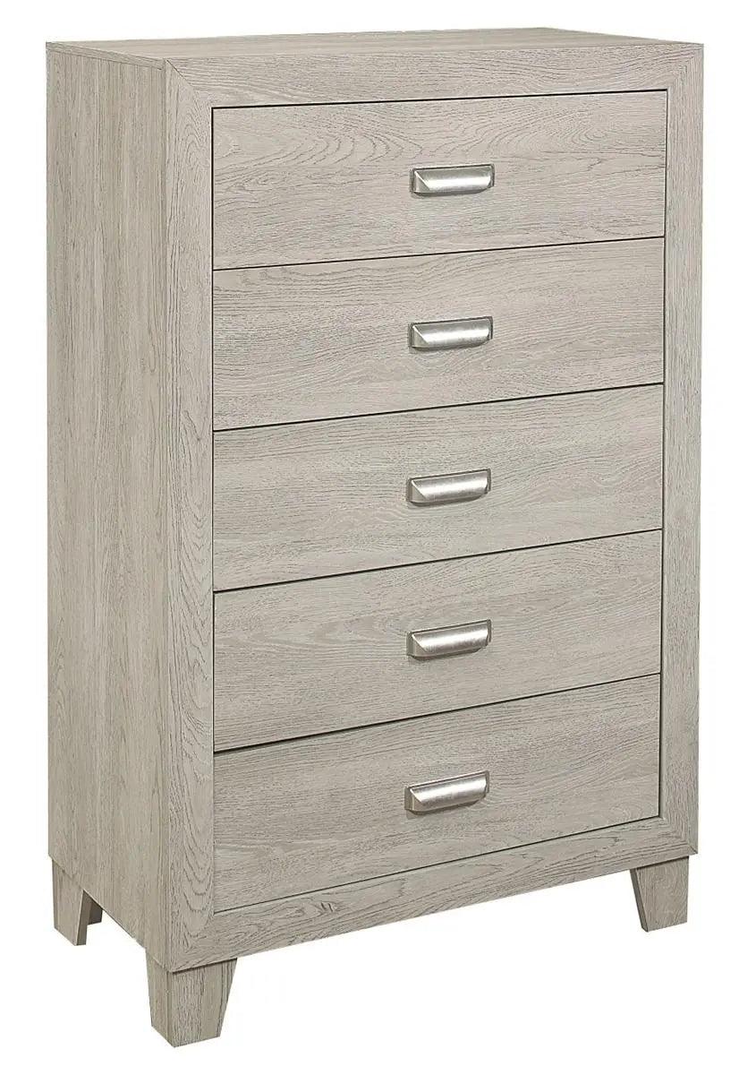 Homelegance Furniture Quinby 5 Drawer Chest In Light Brown 1525-9 - ATL FURNITURE