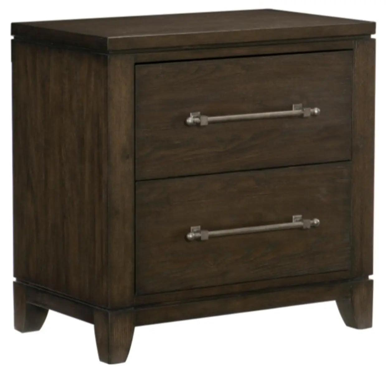 Homelegance Griggs Nightstand In Dark Brown 1669-4 - ATL FURNITURE