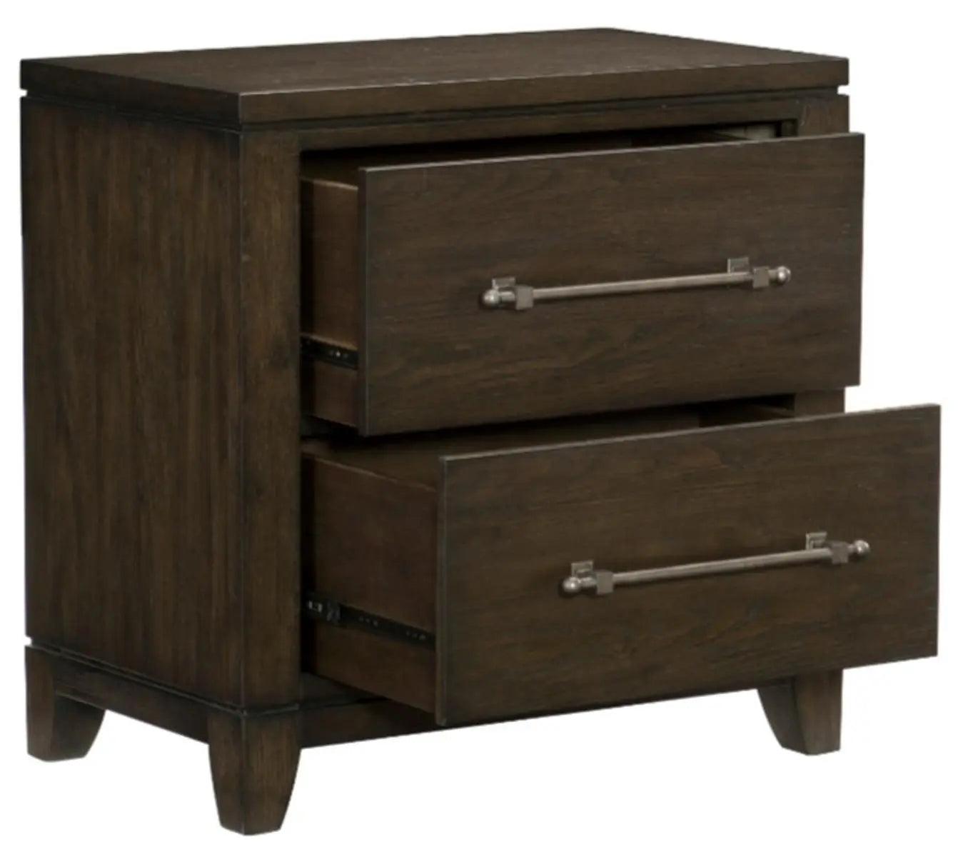 Homelegance Griggs Nightstand In Dark Brown 1669-4 - ATL FURNITURE