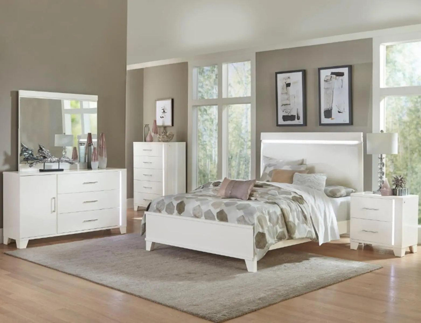 Homelegance Kerren Chest In White 1678W-9 - ATL FURNITURE