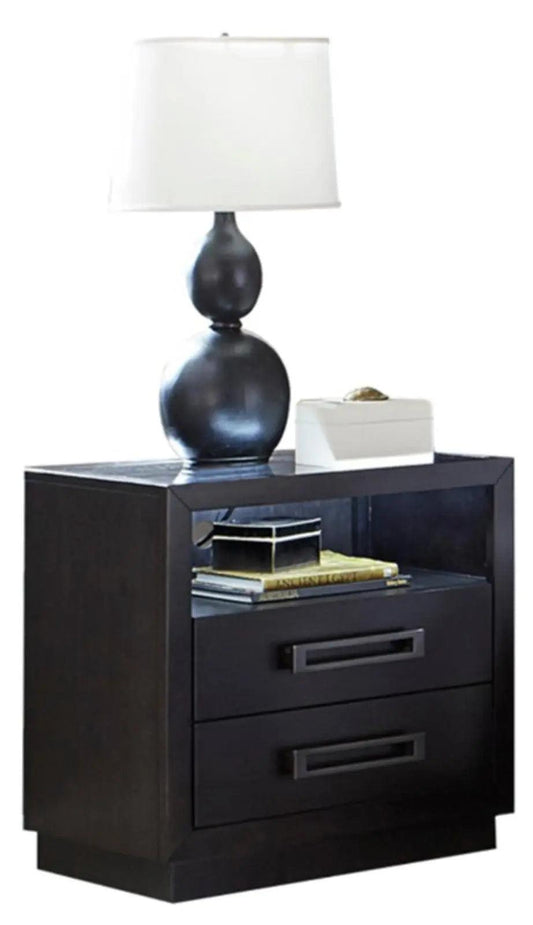 Homelegance Larchmont Nightstand In Charcoal 5424-4 - ATL FURNITURE