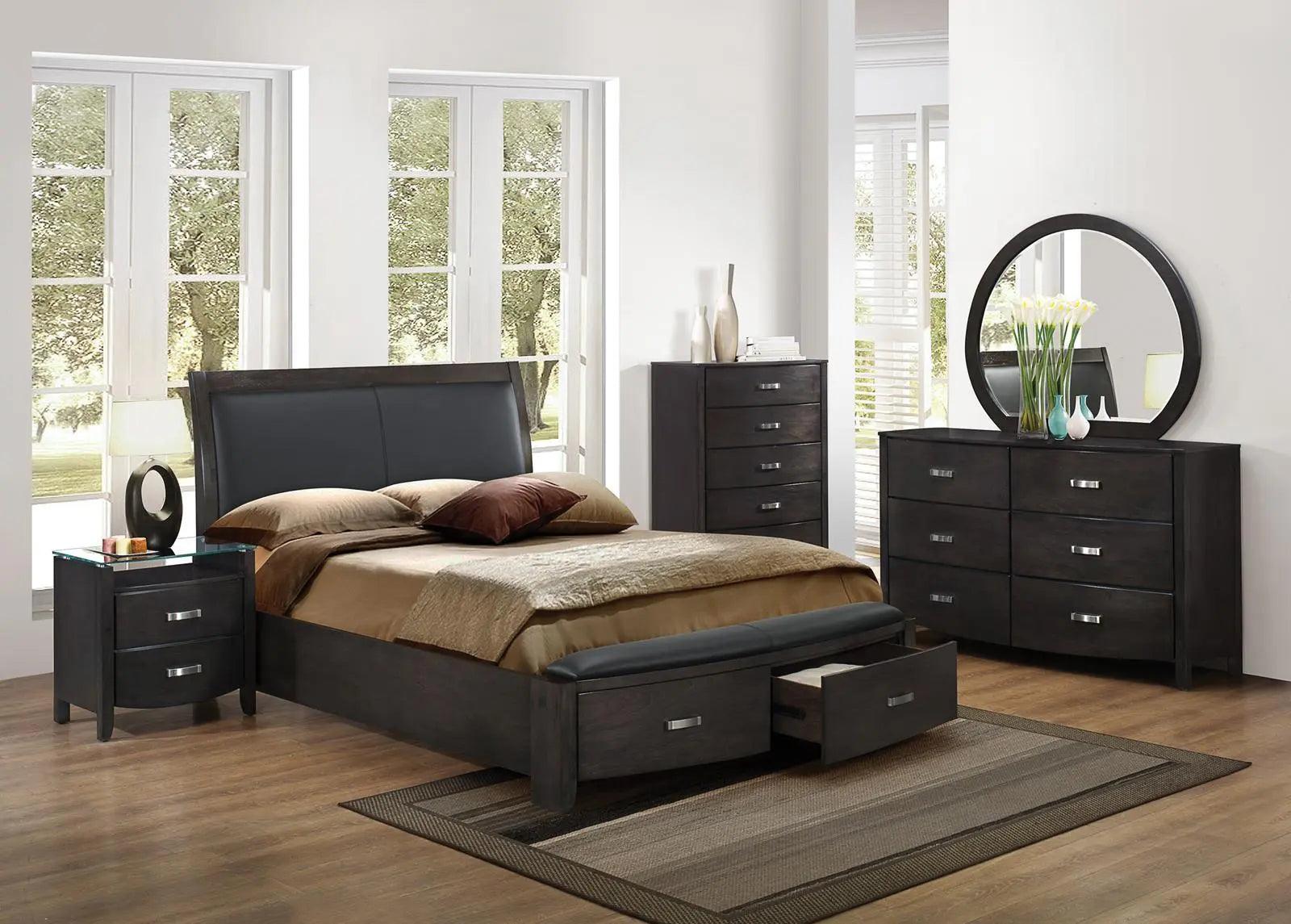 Homelegance Lyric 5 Drawer Chest In Brownish Gray 1737Ngy-9 - ATL FURNITURE