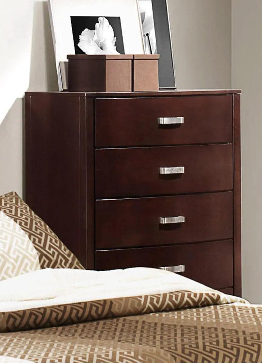 Homelegance Lyric 5 Drawer Chest In Dark Espresso 1737Nc-9 - ATL FURNITURE