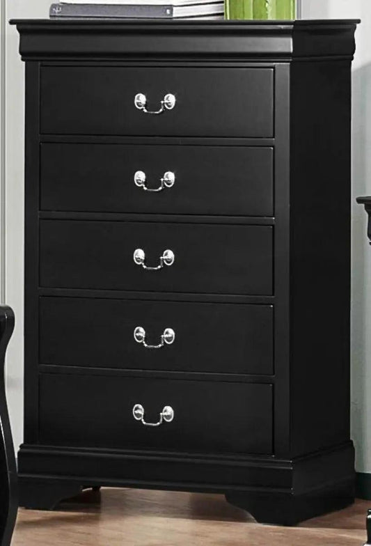 Homelegance Mayville 5 Drawer Chest In Black 2147Bk-9 - ATL FURNITURE