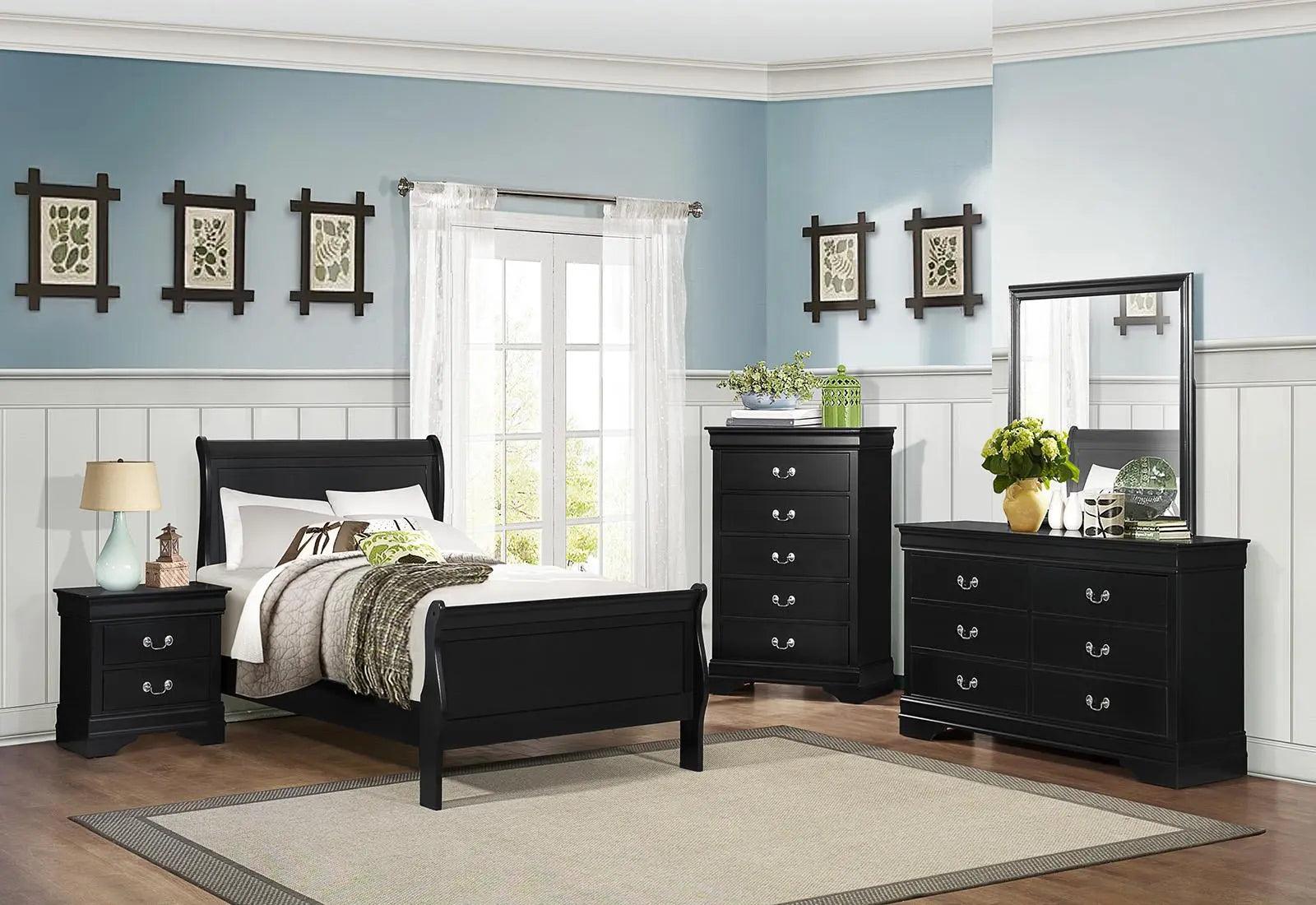 Homelegance Mayville 5 Drawer Chest In Black 2147Bk-9 - ATL FURNITURE