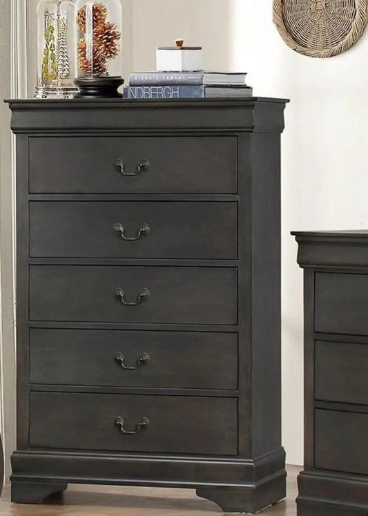 Homelegance Mayville 5 Drawer Chest In Gray 2147Sg-9 - ATL FURNITURE