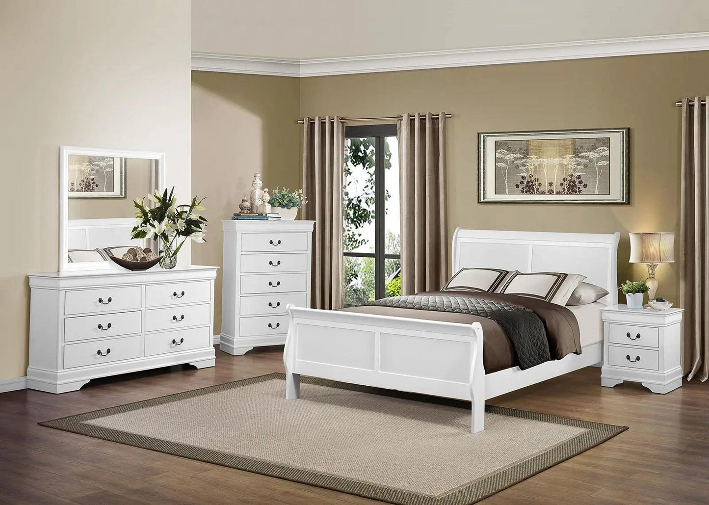 Homelegance Mayville 5 Drawer Chest In White 2147W-9 - ATL FURNITURE