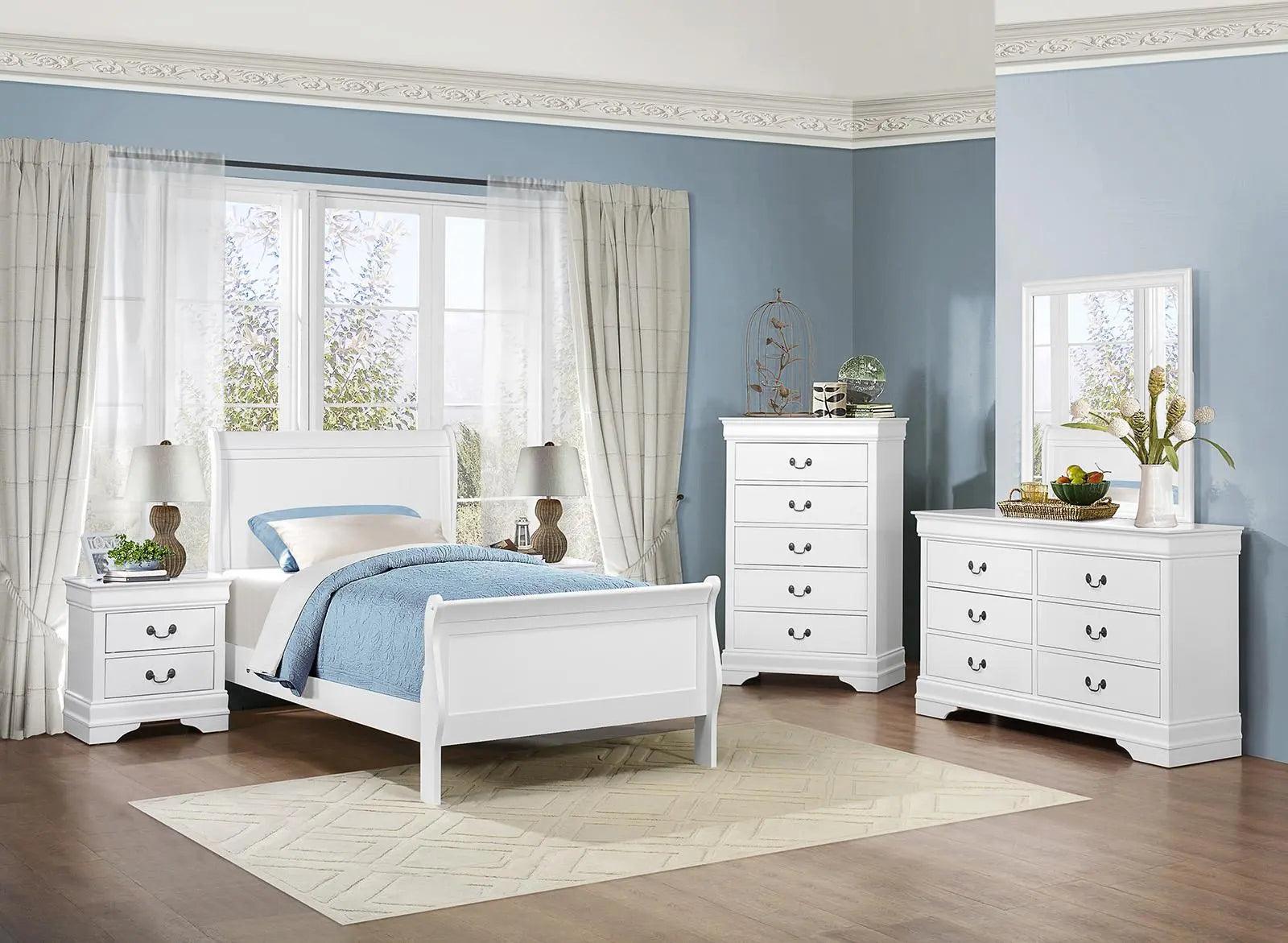 Homelegance Mayville 5 Drawer Chest In White 2147W-9 - ATL FURNITURE