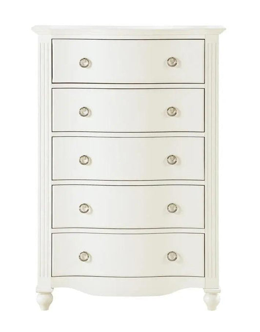 Homelegance Meghan 5 Drawer Chest In White 2058Wh-9 - ATL FURNITURE