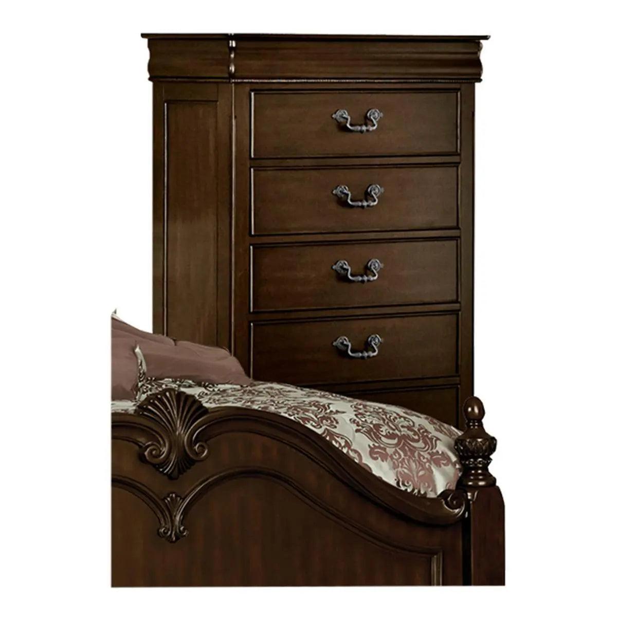 Homelegance Mont Belvieu Chest In Dark Cherry 1869-9 - ATL FURNITURE