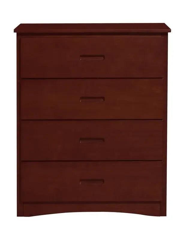 Homelegance Rowe 4 Drawer Chest In Dark Cherry B2013Dc-9 - ATL FURNITURE