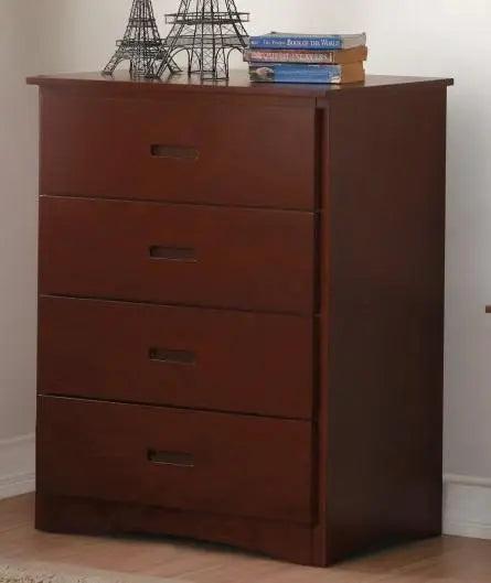 Homelegance Rowe 4 Drawer Chest In Dark Cherry B2013Dc-9 - ATL FURNITURE