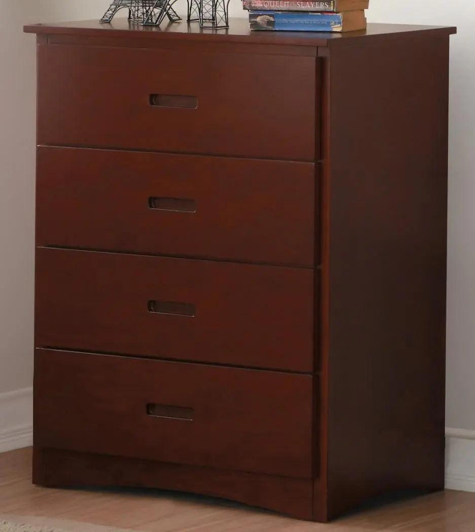 Homelegance Rowe 4 Drawer Chest In Dark Cherry B2013Dc-9 - ATL FURNITURE