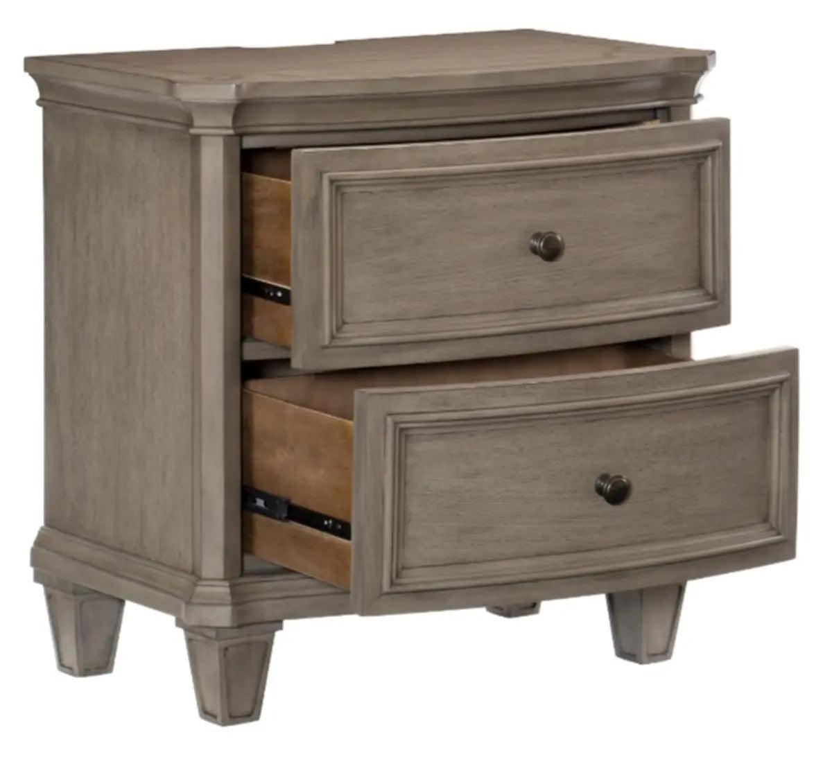 Homelegance Vermillion Nightstand In Gray 5442-4 - ATL FURNITURE