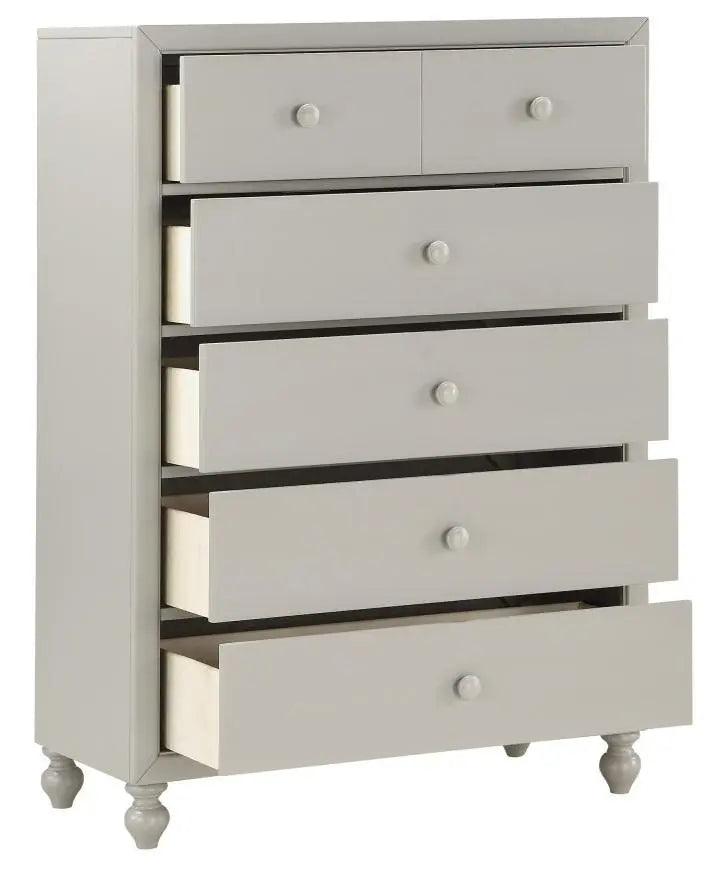 Homelegance Wellsummer 5 Drawer Chest In Gray 1803Gy-9 - ATL FURNITURE