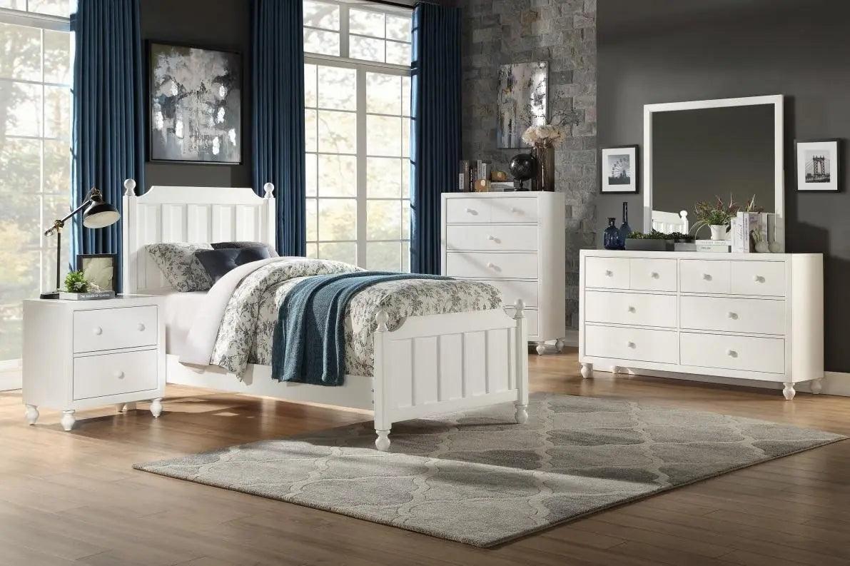 Homelegance Wellsummer 5 Drawer Chest In White 1803W-9 - ATL FURNITURE