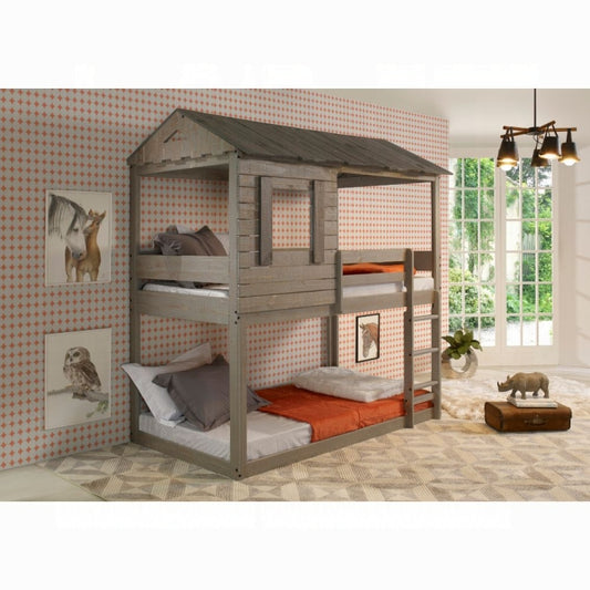 Darlene Rustic Gray Twin/Twin Bunk Bed