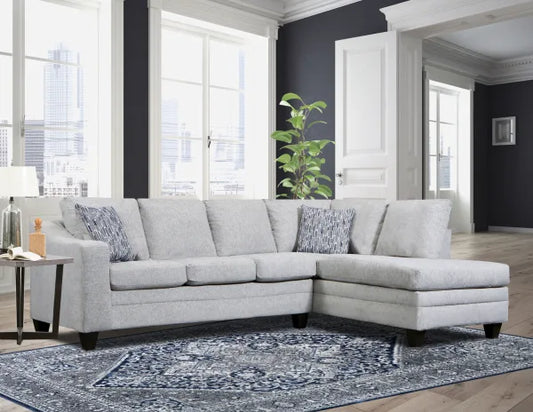 Hershey Fog Sectional - ATL FURNITURE