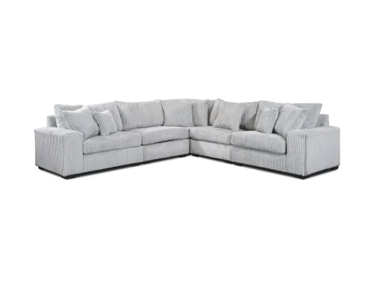 Libby 5 Piece Sectional (Light Gray) - ATL FURNITURE