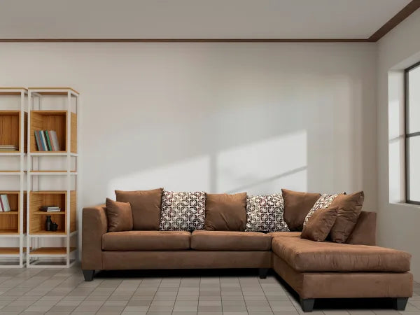 Sierra Chocolate Sectional - ATL FURNITURE