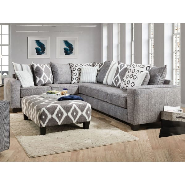 Stone Grey sectional - ATL FURNITURE