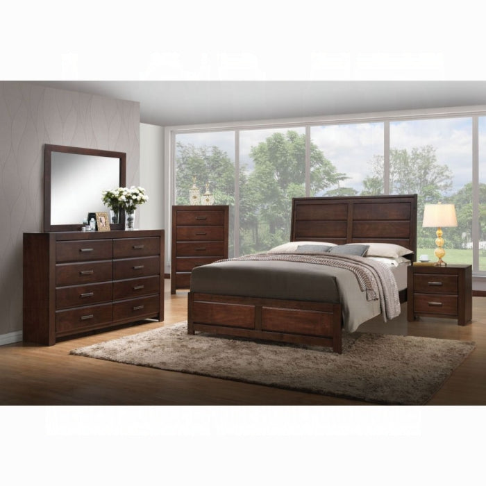 Oberreit Walnut Eastern King Bed - ATL FURNITURE