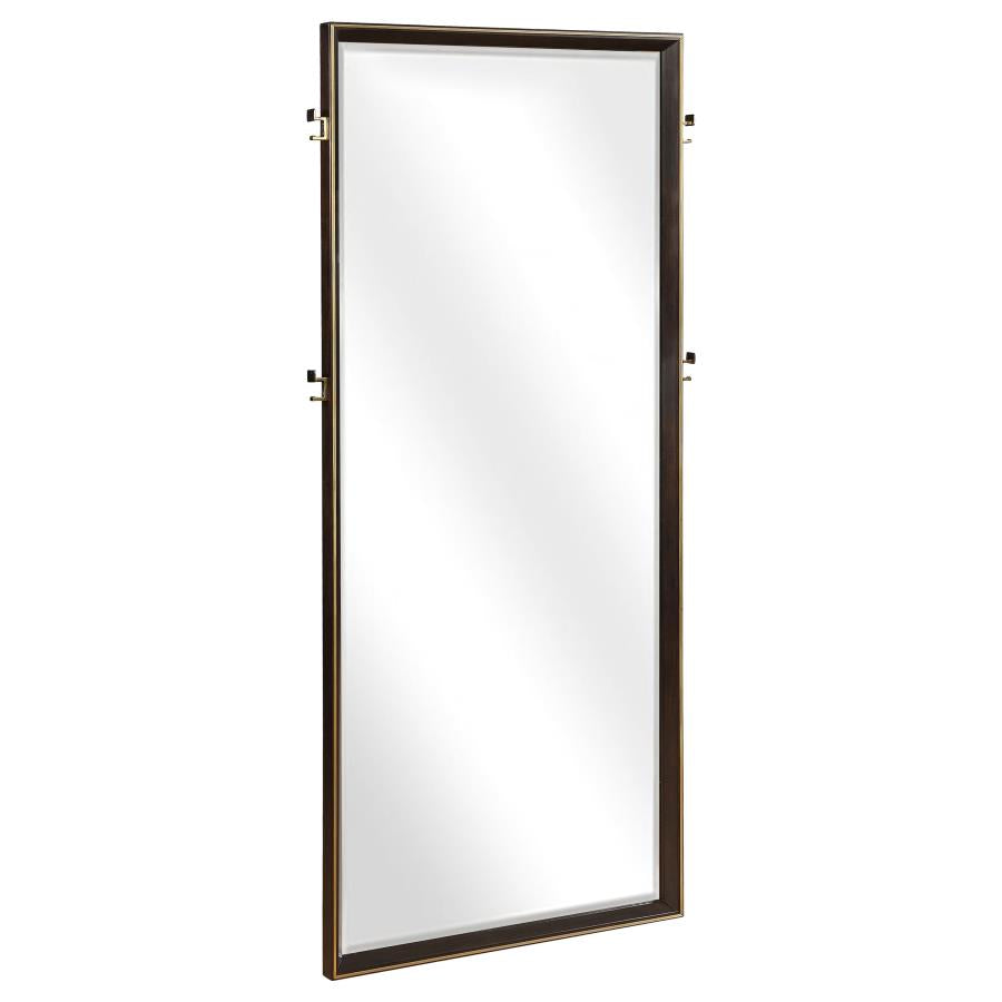 Durango 36 x 80 Inch Standing Floor Mirror Smoked Peppercorn