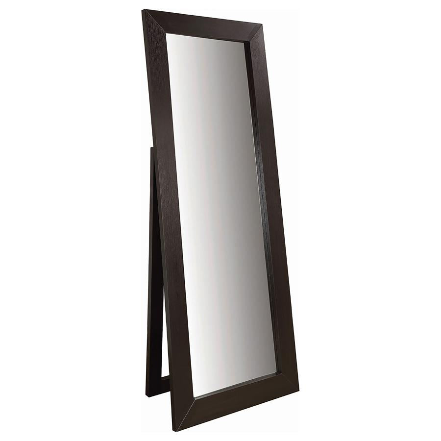 Toga 28 x 72 Inch Wood Standing Floor Mirror Cappuccin