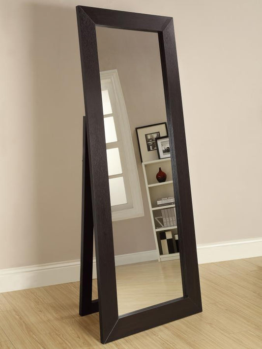 Toga 28 x 72 Inch Wood Standing Floor Mirror Cappuccin