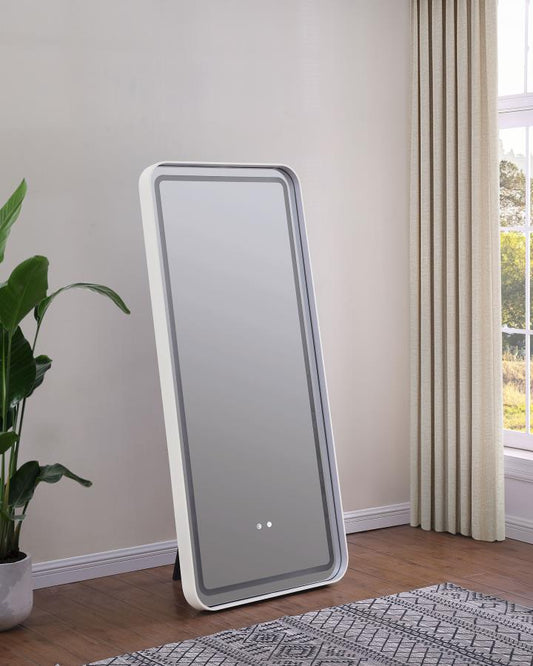 Glendora 32 x 71 Inch LED Standing Mirror BT Speakers