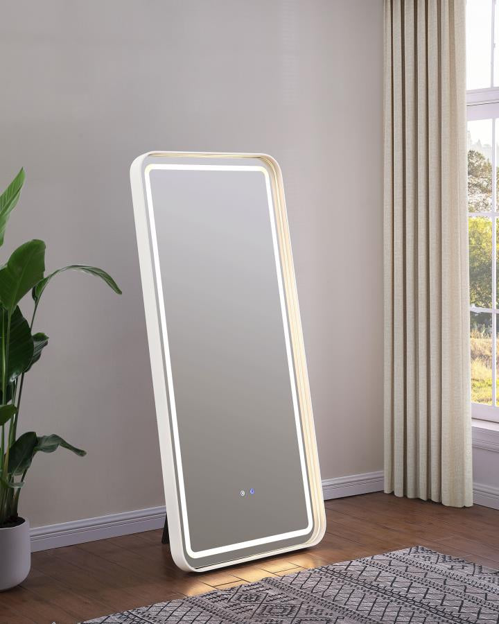 Glendora 32 x 71 Inch LED Standing Mirror BT Speakers