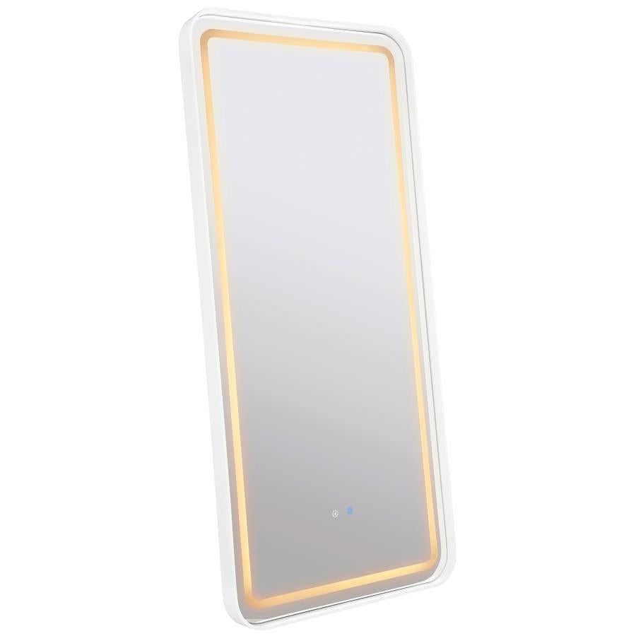 Glendora 32 x 71 Inch LED Standing Mirror BT Speakers