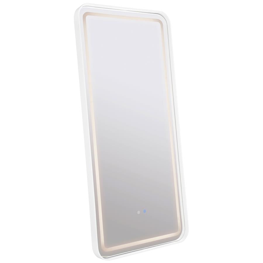 Glendora 32 x 71 Inch LED Standing Mirror BT Speakers