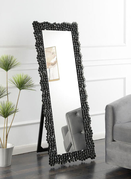 Mckay 24 x 63 Inch Acrylic Frame Standing Mirror Smokey Grey