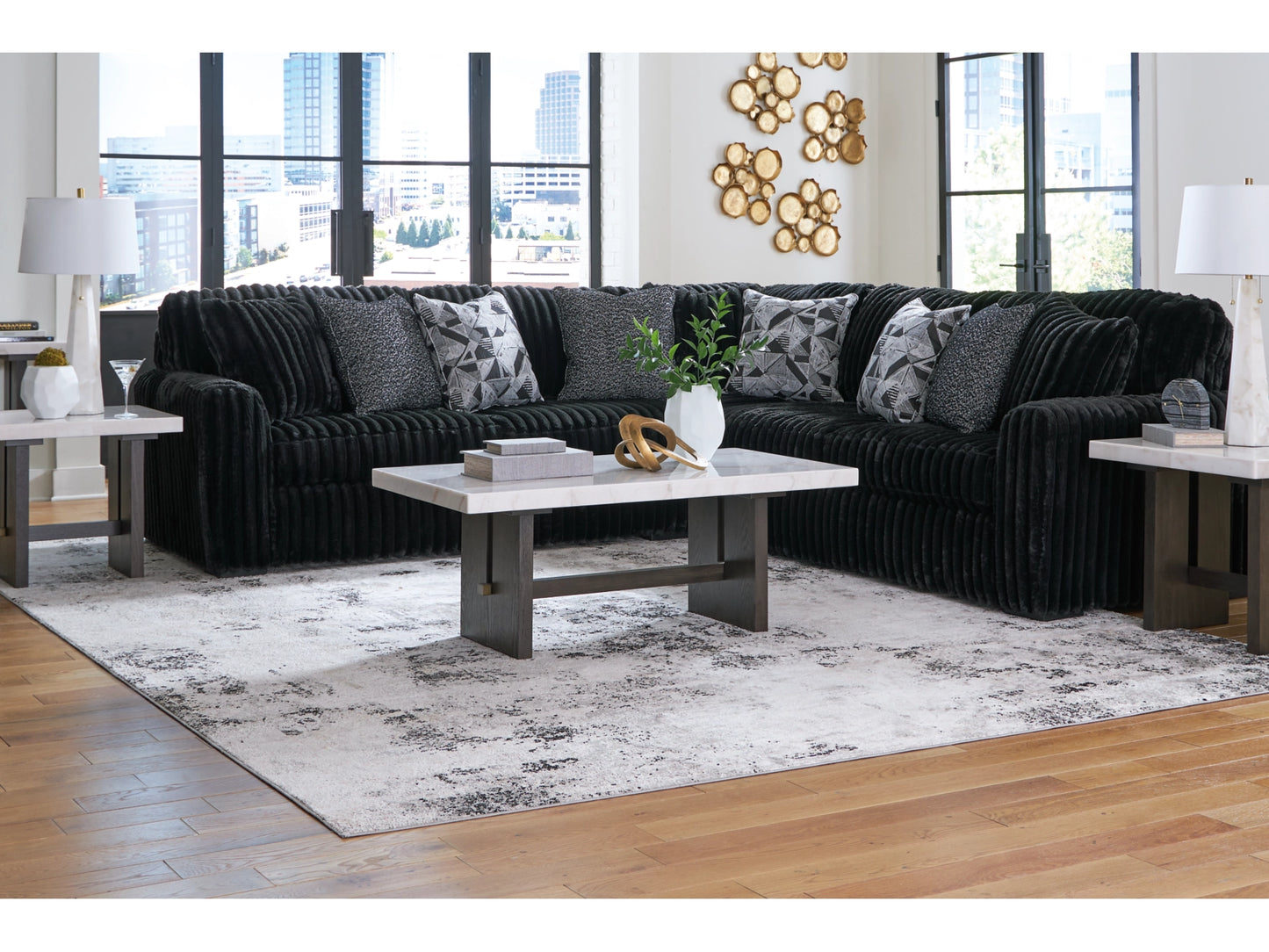 Midnight-Madness 3-Piece Sectional