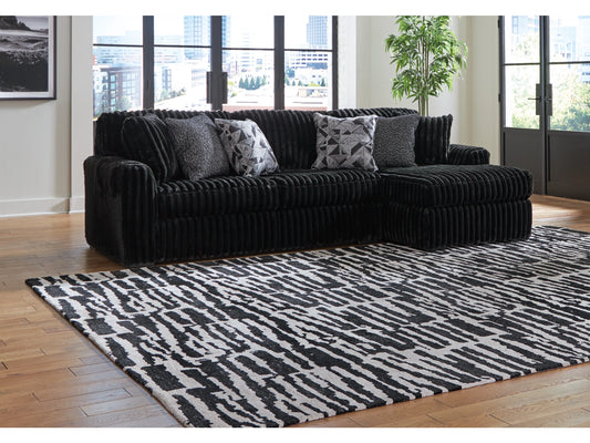 Midnight-Madness 2-Piece Sofa with Right-Arm Chaise