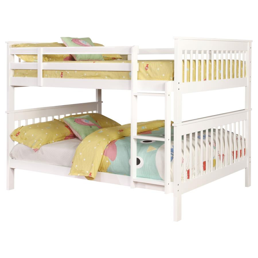 Chapman Traditional White Full-over-Full Bunk Bed