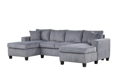 Zack Sectional (Charcoal Gray)