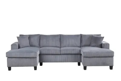 Zack Sectional (Charcoal Gray)