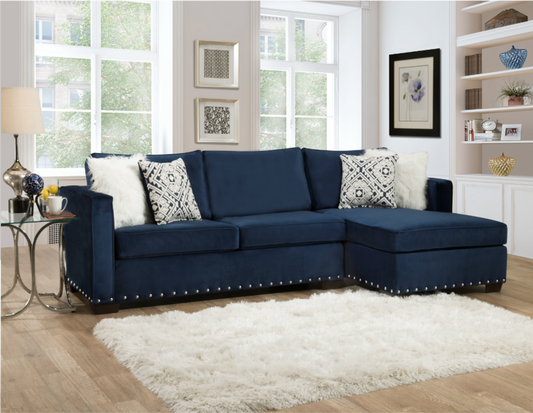 Melon Navy Sectional