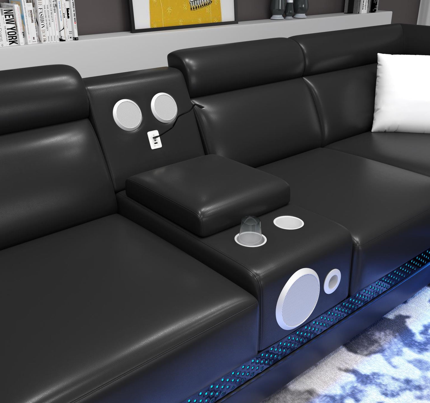 Tokyo 3 PC Sectional with Console